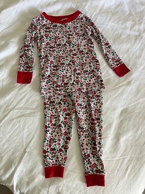 Lake Red Floral Pajama Set - Long Sleeve Top & Pants